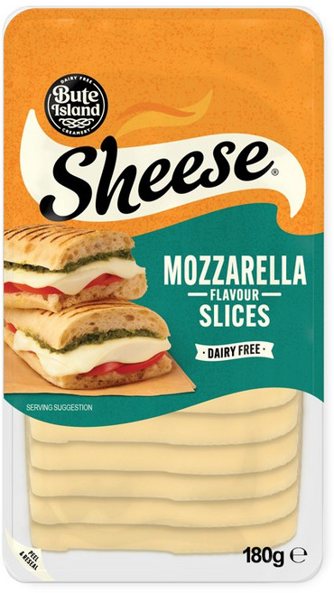 [영국 NO.1 치즈] 쉬즈치즈 SHEESE 비건치즈 모짜렐라 플레이버 슬라이스 180G, 1개