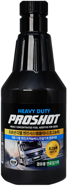 프로샷 초고농축 대형차 중장비 디젤 인젝터클리너 연료첨가제 1L, 1개, 디젤/경유