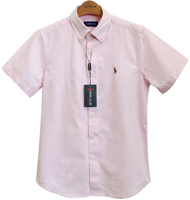 라파클럽 남녀공용 옥스포드 반팔 남방 셔츠