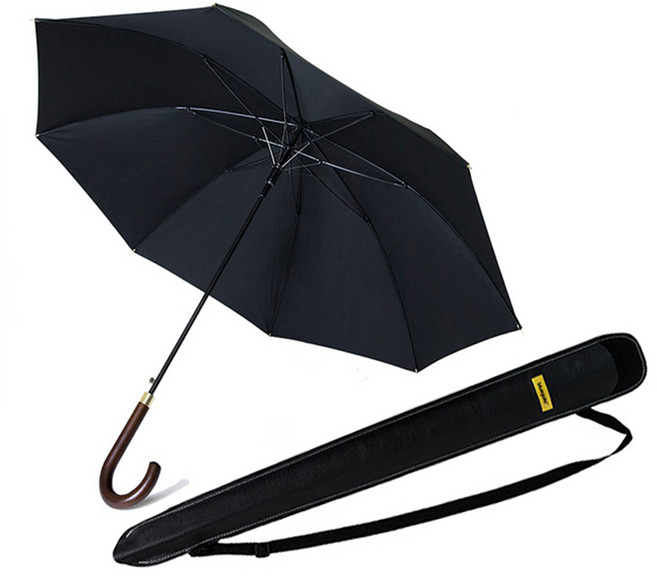 블루골드 물에 젖지않는 장우산 자외선차단 양산겸용 우산