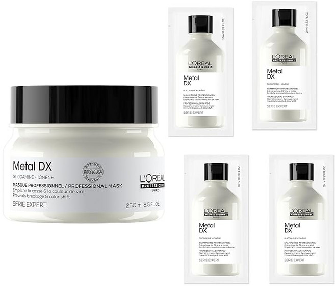 LOréal Professionnel Paris 로레알 프로페셔널 메탈 DX 마스크 시제품 헤어 트리트먼트 전모질 대응 금속 절삭모 대책 보습감 수분 코팅 매끈 보송보송 아름다운