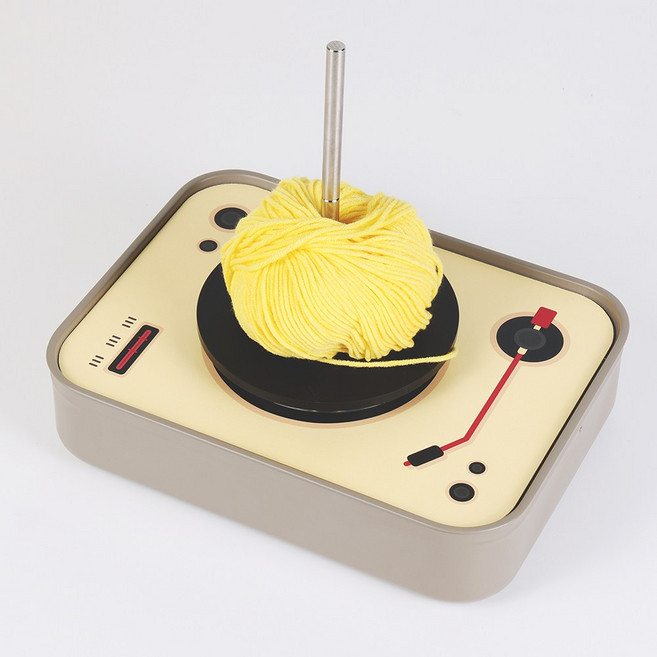 뜨개용품 보관함+얀홀더 턴포유 코바늘 틴케이스, 1개, 그레이