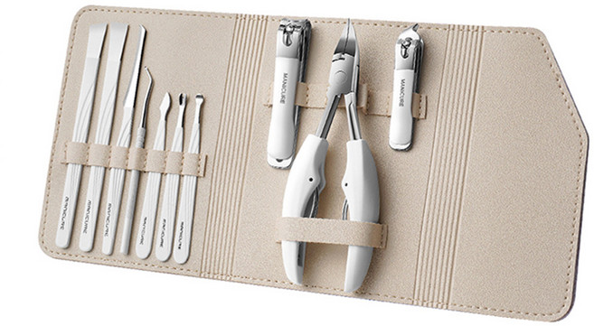 클라로 네일 니퍼 10종 세트, 1세트, 화이트