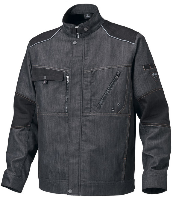 지벤 춘추 작업복점퍼 [ ZB-J1405 ] 면함유 데님스타일 현장실무형 점퍼, 1개