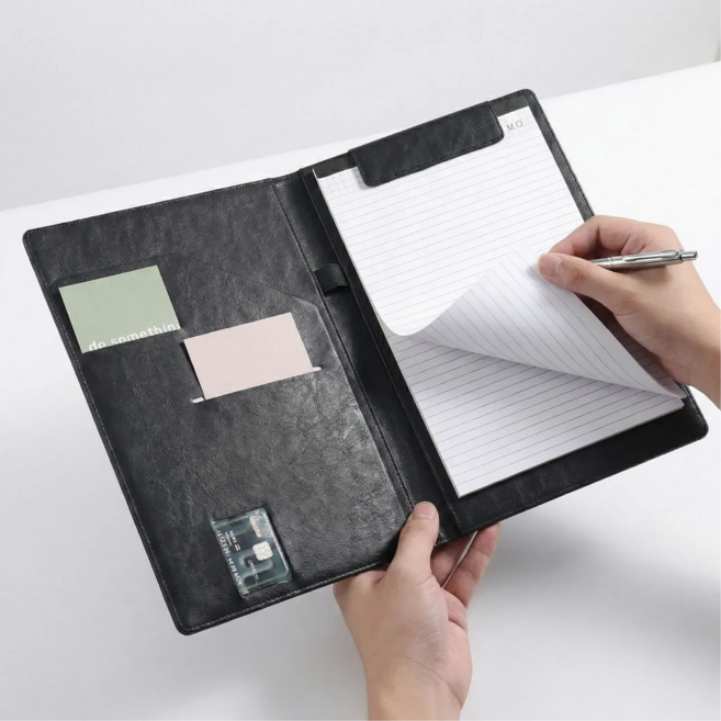 세로나 프리미엄 자석 A4 파일 폴더, 1개, 블랙