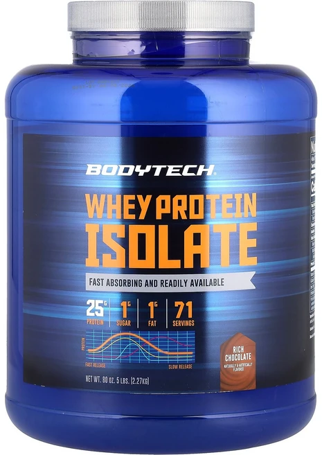 BodyTech 분리유청단백질 리치 초콜릿 2.27kg(5lbs) BodyTech (바디텍), 1개, 2.27kg - 쿠팡