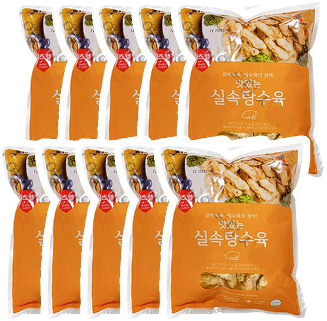 CJ 이츠웰 맛있는 실속 탕수육 1KG, 10개