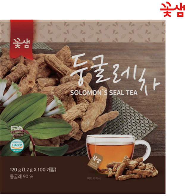 꽃샘 둥굴레차, 120g, 100개입, 1개, 1.2g
