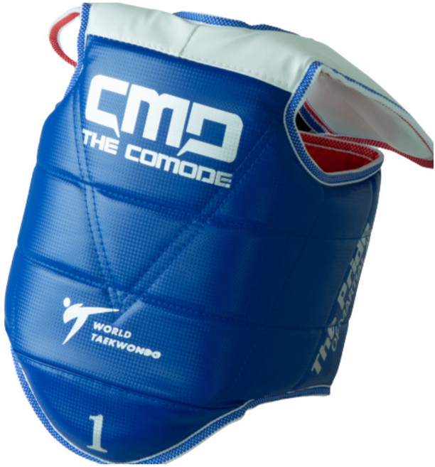 태권도 호구 가슴 보호대 몸통 보호구 합기도 특공무술 겨루기 청색 홍색 양면 CMD 더코모드, 양면호구 2호(S), 1개