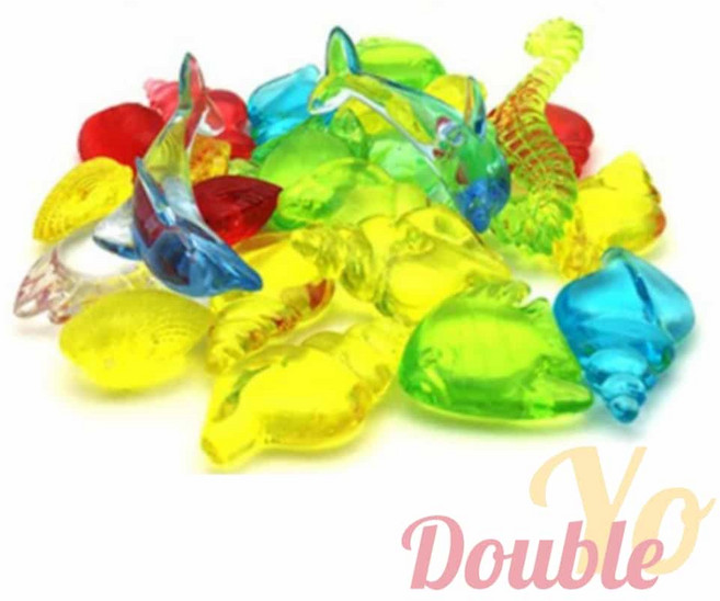 더블요 수족관 물고기 모형 색자갈 어항피규어 어항자갈