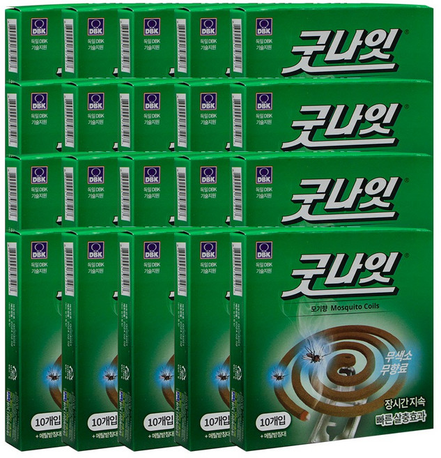 킬파프 모기향 10px20개, 130g, 20개