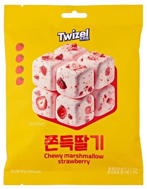트위젤 쫀득딸기, 12개, 80g