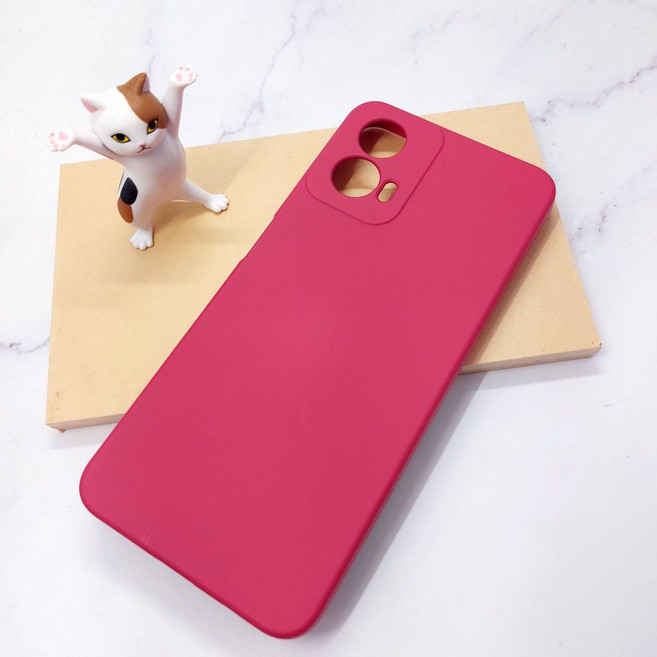 Moto G34 液態矽膠軟殼(紅色)