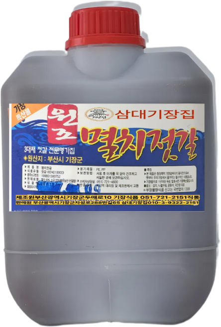 삼대기장집 기장집 기장산 맑은 멸치액젓 프리미엄 전통젓갈, 1개, 4.4L