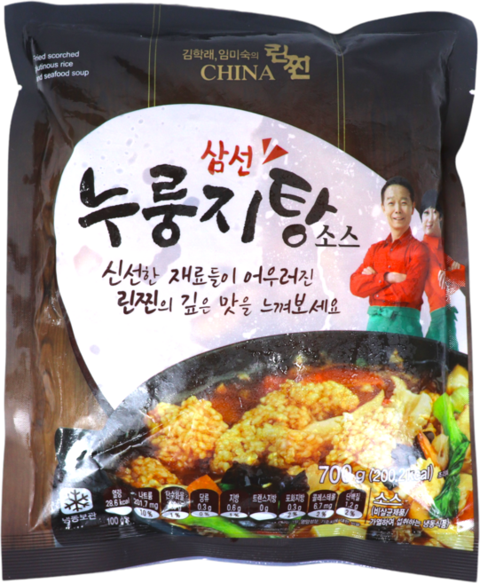 [홈쇼핑] [빠른배송] 린찐 삼선 강황누룽지탕 1팩 + 누룽지 1팩, 1개, 800g