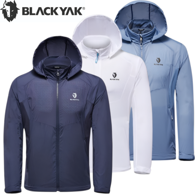 [백화점발송] 블랙야크 남성 바람막이 봄 여름 초경량 러닝 등산 골프 타공 자켓