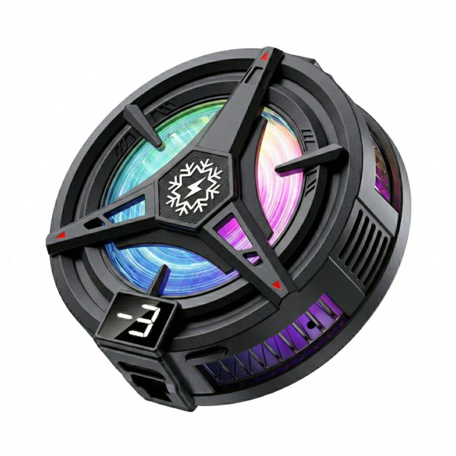 RYZO 스마트폰 쿨링 클립형 마그네틱 핸드폰 쿨러 냉각기 반도체 냉각 기술, 1개, 검정색