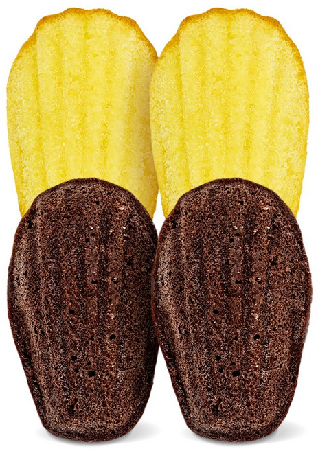 [무화당] 저당 디저트 마들렌 2종 세트 (초코2 레몬2), 1개, 25g