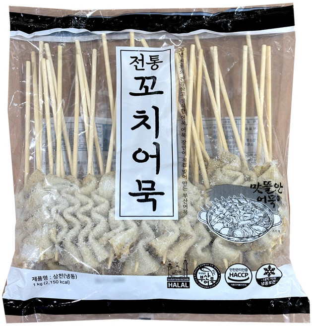 맛뜰안 전통 꼬치어묵(상천) 냉동, 34개, 30g