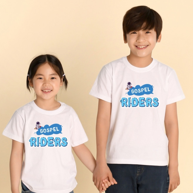 교회단체티 복음라이더스 GospelRiders 아동용 - 고집쟁이녀석들 여름성경학교 주일학교 티셔츠