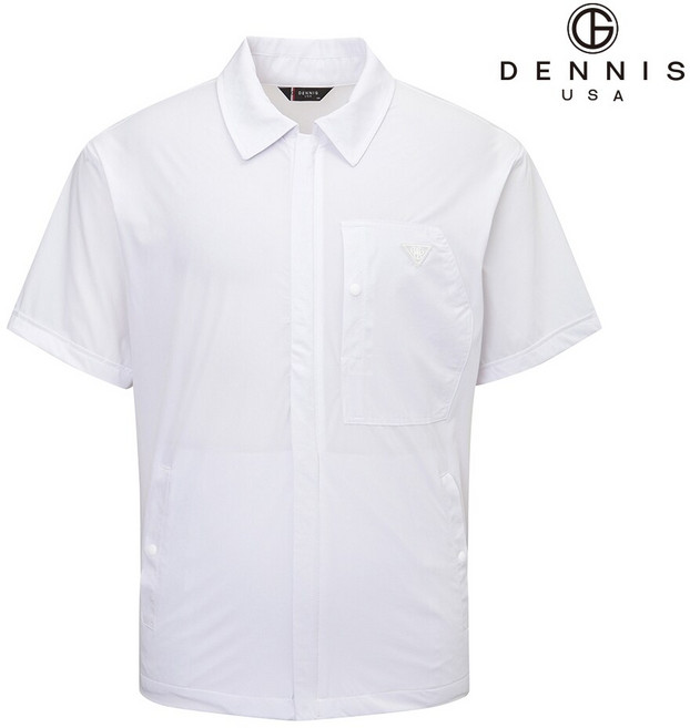 [데니스골프] [DENNIS] 남성)경량 소프트 풀집업 반팔 카라점퍼_NAQMMJP212