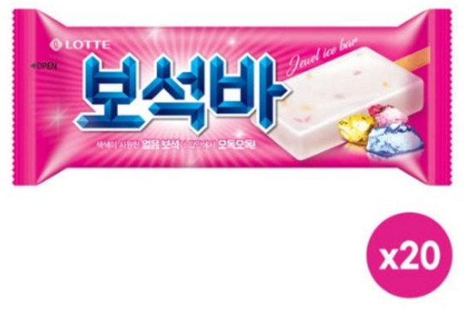 롯데웰푸드 보석바 20ml 20개