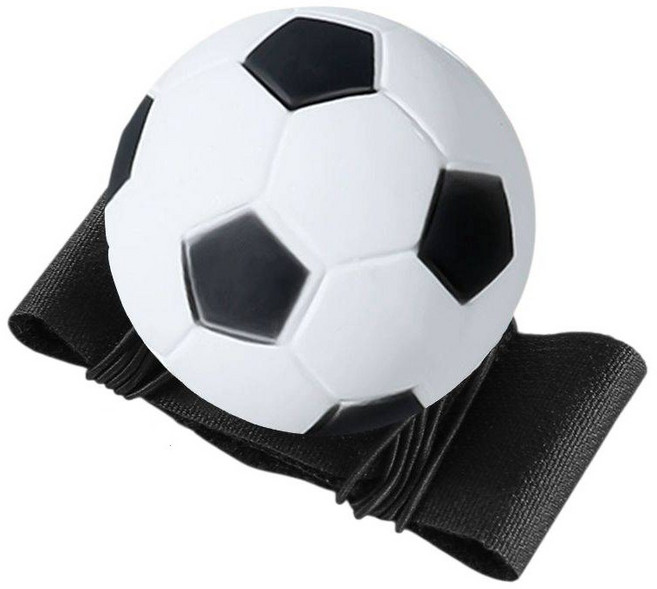 升級版腕帶手腕彈力球 - 握力、腕力訓練, 1個, 彈力球-足球, 足球