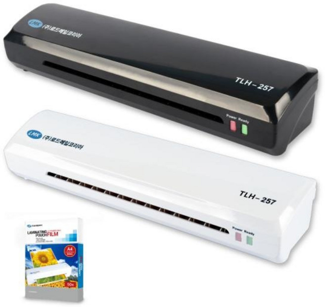 로드메일코리아 코팅기 TLH-257 + A4 코팅지 50매, TLH-257(블랙)