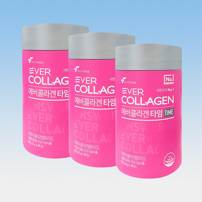 에버콜라겐 타임, 90g, 3개