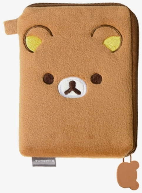 리락쿠마 사각 미니 파우치 브라운