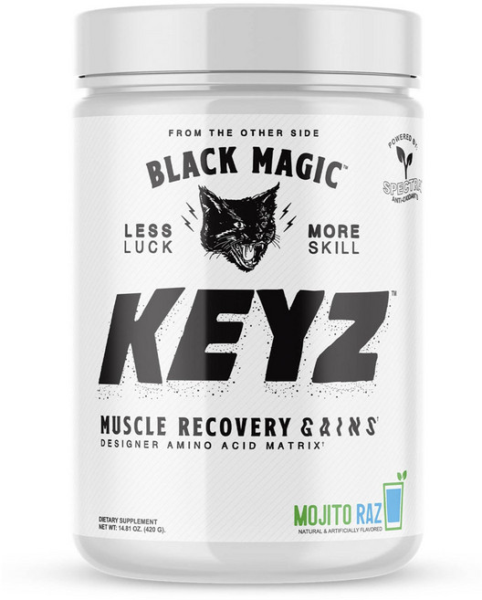 Black Magic 키즈 머슬 리커버리 게인 디자이너 아미노 애시드 매트릭스 모히토 라즈, 420g, 1개