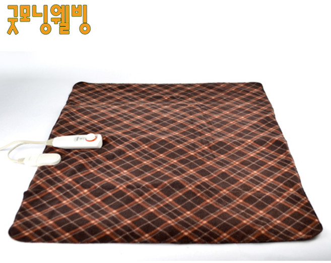 굿모닝웰빙 비행기 항공담요원단 체크클래식 70X80cm 온열 다용도 보온 전기담요 DJ-T108 (8단온도조절 3중안전장치 깔거나 덮거나 엎드려서 누워서 앉아서 어떤자세도 OK)