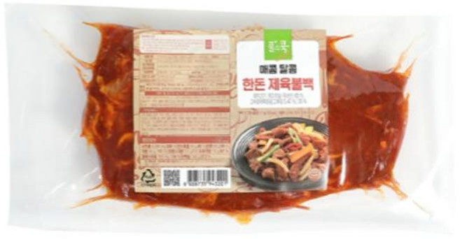 풀스쿡 매콤달콤 한돈 제육 불백 양념돼지고기, 7개, 1kg