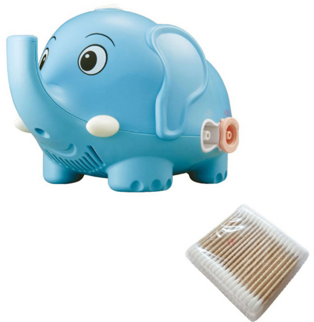 조인메디칼 베이비벨르 미니코끼리 다기능 네블라이저 콧물흡입기 세트 + 면봉 100 p, 1개