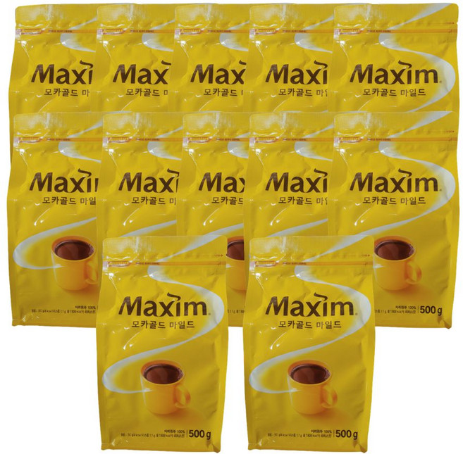 맥심 모카골드 마일드 리필 자판기용, 12박스, 1개입, 500g