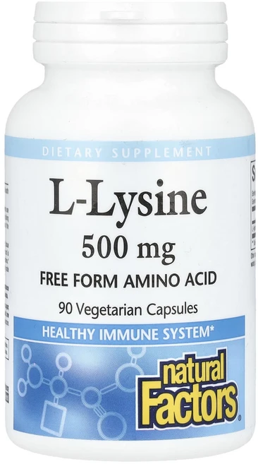 네츄럴팩터스 L-라이신 500mg 90 베지캡슐, 90정, 6개 - 쿠팡