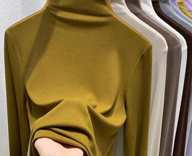 봄 가을 겨울 베이직 컬러 따뜻한 편안한 핏! 여성 데일리 반목 긴팔티 티셔츠