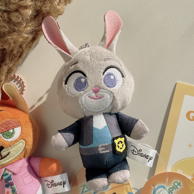 (정품) 주토피아 경찰배지 가방고리 인형 키링