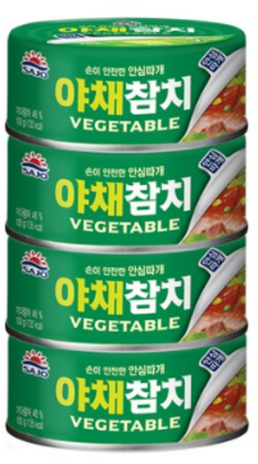 사조 야채참치, 100g, 25개