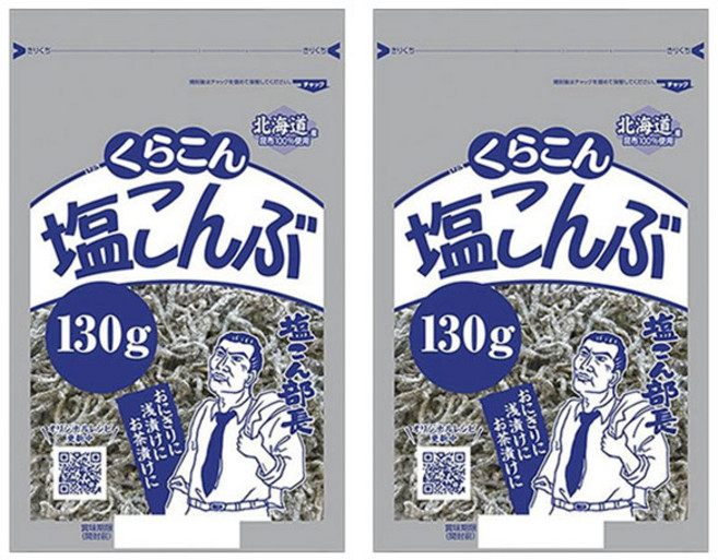 쿠라콘 시오콘부 염장 다시마, 2개, 130g