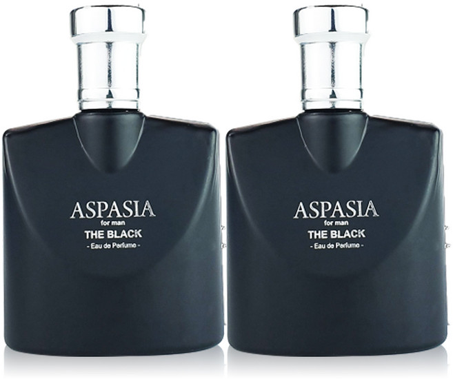 인기있는 남성향수 homme perfume 아스파시아 오드퍼퓸 포맨 더 블랙 50ml 2개
