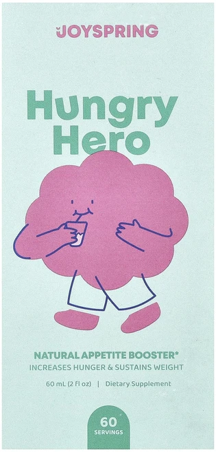 몸관리하세요 겨울입니다 JoySpring Hungry 히어로 천연 식욕 촉진제 60ml(2fl oz) 특별관리진행, JoySpringHungry히어로천연식욕촉진제60ml2, 60ml - 쿠팡