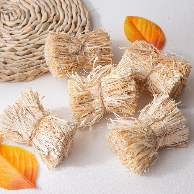 [데코봉봉] 미니 볏짚 뭉치 1P 볏짚단 지푸라기 짚 벼짚 짚단