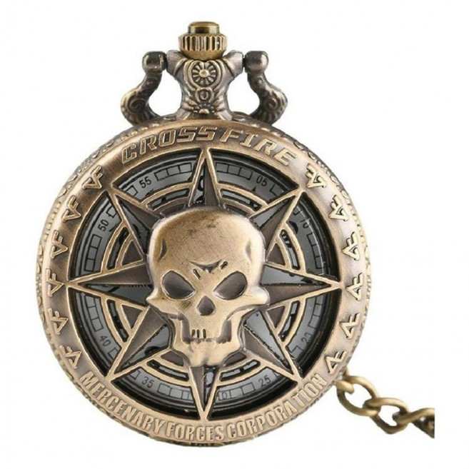 포켓위치 시계 회중시계 선물 패션 해골 빈티지