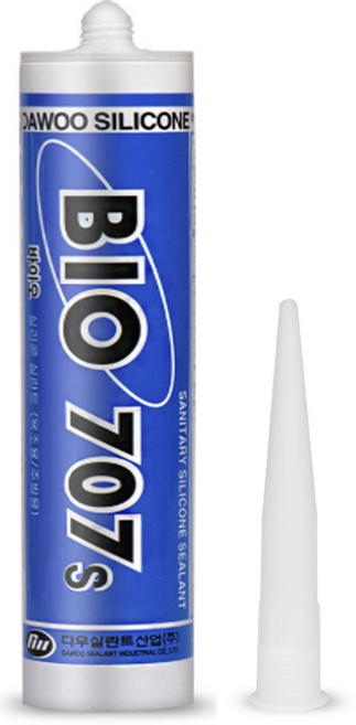 퀵마켓 욕실용 실리콘 바이오 707(노즐 포함 안전포장) 백색, 1개