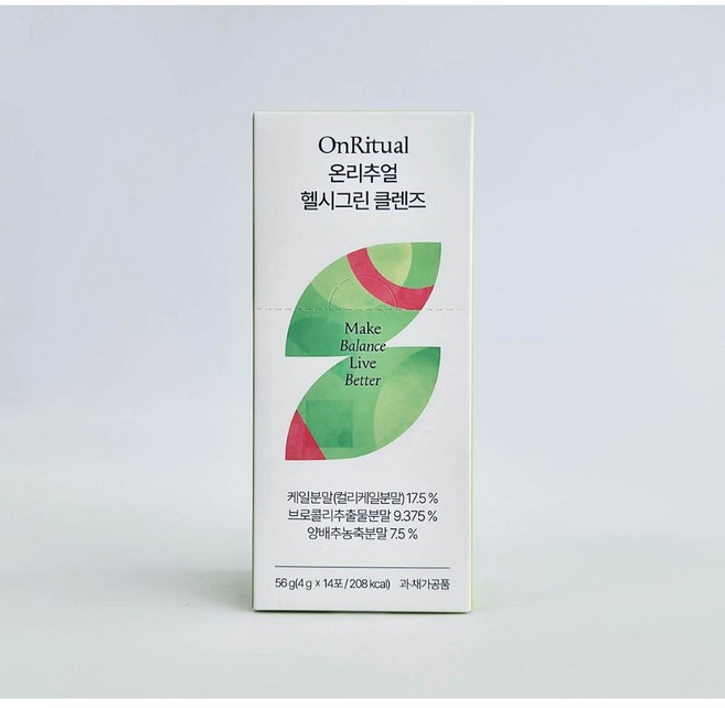 OnRitual 온리추얼 헬시그린 클렌즈, 1박스, 14회분