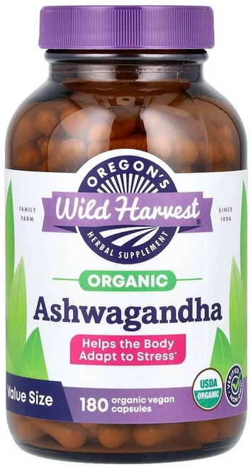 Oregon's Wild Harvest Ashwagandha 180 Vegan Capsules 400 mg per Capsule, 180 count - 쿠팡