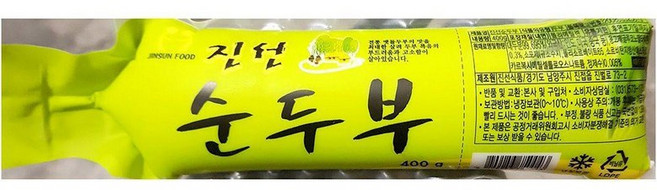 진선 순두부 400g 20개 두부 콩식품, 1개
