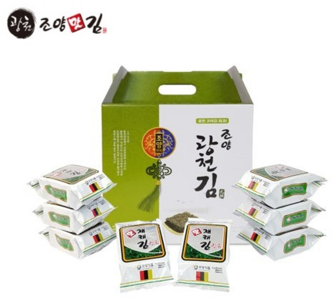 광천조양맛김 재래 식탁김 12봉지 국내산 (본사 발송), 15g, 12개