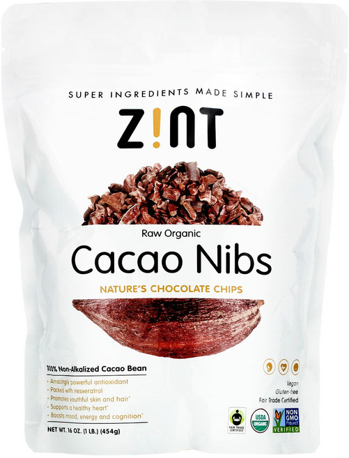 진트 무가공 오가닉 카카오 닙스 454g, 1개